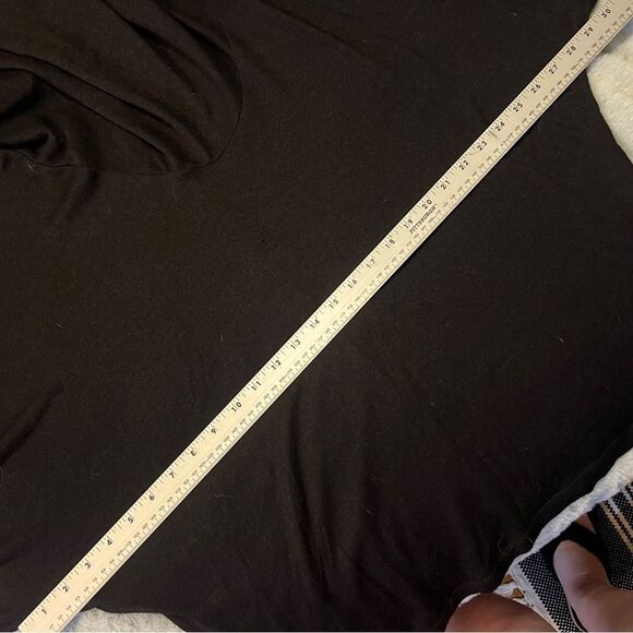 Olivia Moon Cowl Neck Light Sweater Womens Large Black - Picture 7 of 8